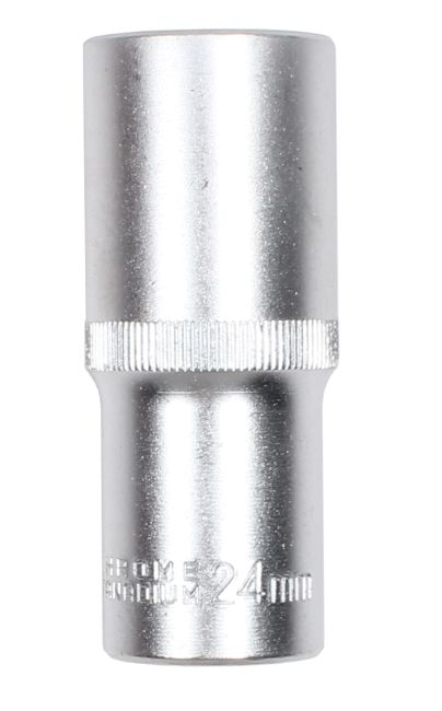 Przejdź do produktu Nasadka długa Cr-V 1/2" 24mm