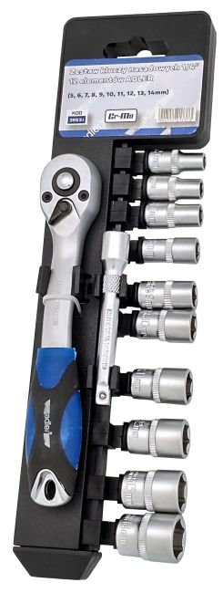 Przejdź do produktu Zestaw - Klucze nasadowe Cr-V 1/4" - 12 elementów