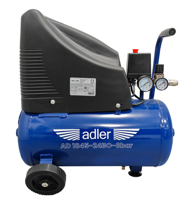 Przejdź do produktu Sprężarka powietrza ADLER AD1845-24BO-8bar 230V