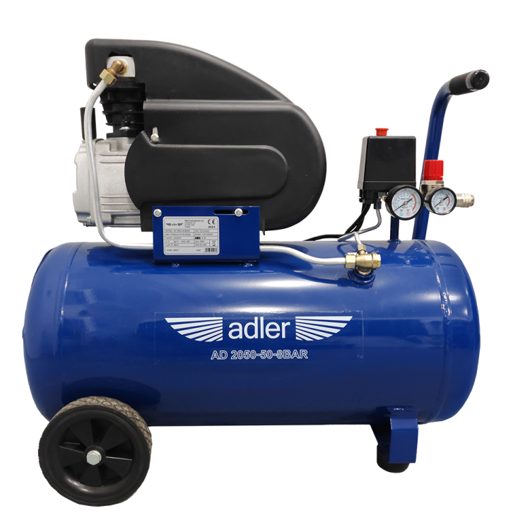 Zestaw kompresor Adler AD2050-50-8bar 230V z akcesoriami