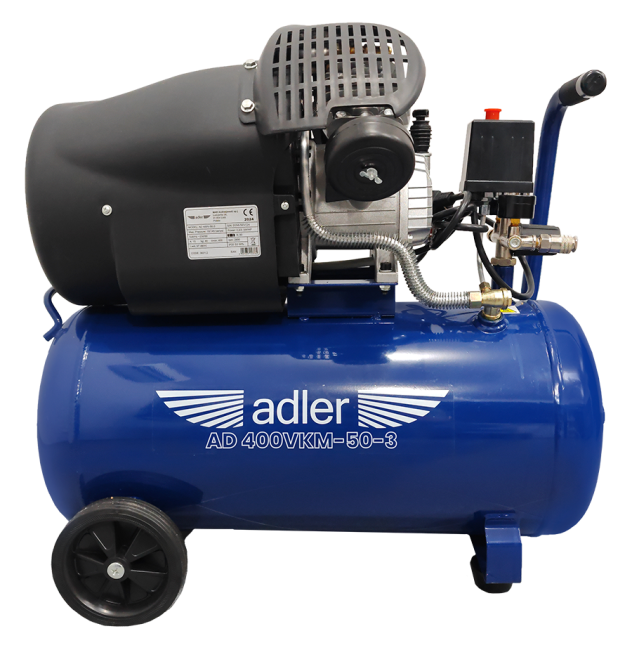 Przejdź do produktu Sprężarka powietrza ADLER AD400VKM-50-3 230V