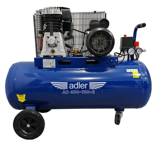Przejdź do produktu Sprężarka powietrza ADLER AD400-100-3 230V