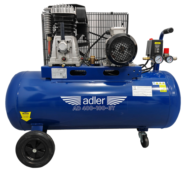 Przejdź do produktu Sprężarka powietrza ADLER AD400-100-3T 400V