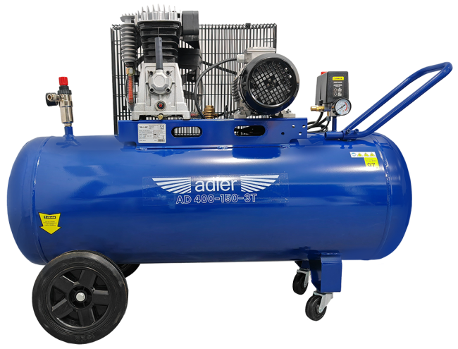 Przejdź do produktu Sprężarka powietrza ADLER AD400-150-3T 400V