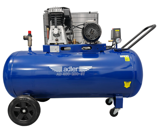 Przejdź do produktu Sprężarka powietrza ADLER AD400-200-3T 400V
