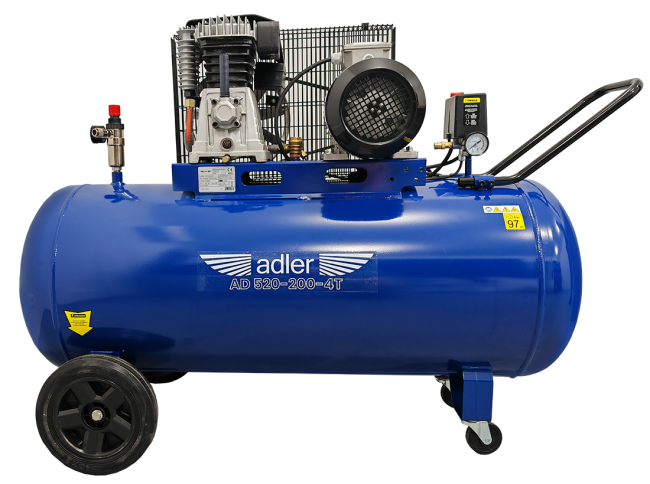 Przejdź do produktu Sprężarka powietrza ADLER AD520-200-4T 400V