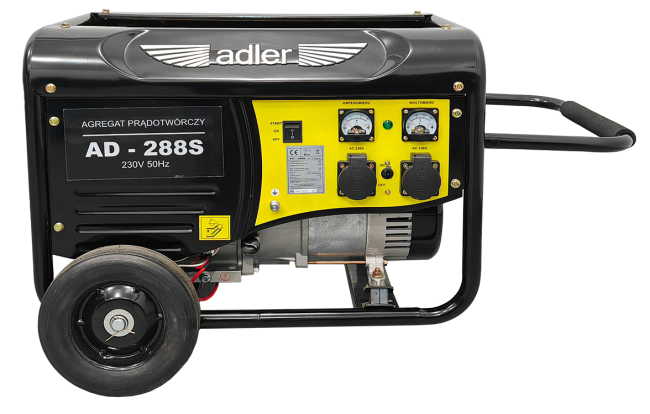 Przejdź do produktu Agregat prądotwórczy z rozrusznikiem elektrycznym 230V AD-288S