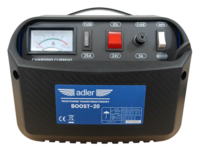 Przejdź do produktu Prostownik transformatorowy BOOST-20