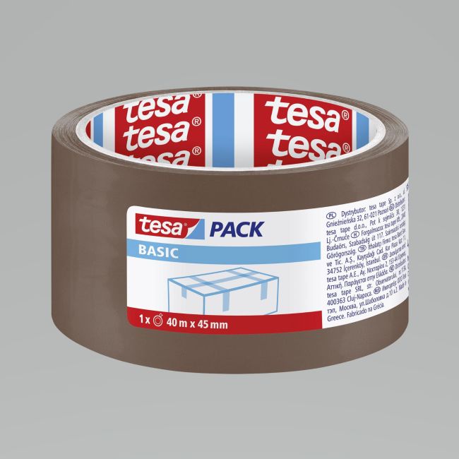 Przejdź do produktu TAŚMA PAKOWA BASIC 40M:45MM, BRĄZOWA H5857500