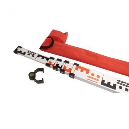 Przejdź do produktu Lamigo LT7M 271018 łata teleskopowa 7m do niwelatorów, podział prosty, podział E do niwelatora optycznego, wykonana z aluminium, wyposażona w libellę i miękki pokrowiec