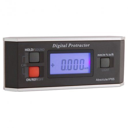 Przejdź do produktu Lamigo MINI 150 435015 poziomica elektroniczna 15 cm, z magnesem, w walizce, wykonana z aluminiowego profilu z frezowanym rowkiem, umożliwia pomiar pochylenia w stopniach i procentach