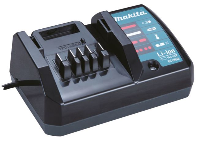 Przejdź do produktu Makita DC18WA 195423-6 ładowarka do akumulatorów typu G Li-ion 14,4-18V, nie jest kompatybilna z innymi akumulatorami Li-ion CXT® / LXT®