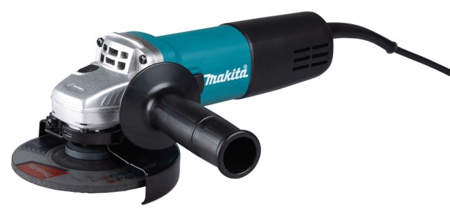 Przejdź do produktu Makita 9558HNR szlifierka kątowa do cięcia i szlifowania, 840 W, 125 mm, 11 000 obr./min, z funkcją anty-restart do wymagających zastosowań, wyposażona w przełącznik ślizgowy