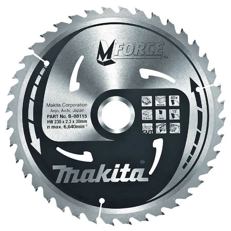 Tarcza do drewna Makita M-Force B-08115 230x30 mm 40 zębów