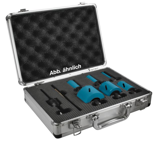 Przejdź do produktu Makita B-11972 zestaw otwornic BiM w walizce system Ezychange 6 szt., trzpień 8,7 mm, otwornice 16, 20, 25, 32, 40, 51 mm, idealne do: metalu, stali nierdzewnej Inox, aluminium, metali nieżelaznych, drewna i tworzywa sztucznego