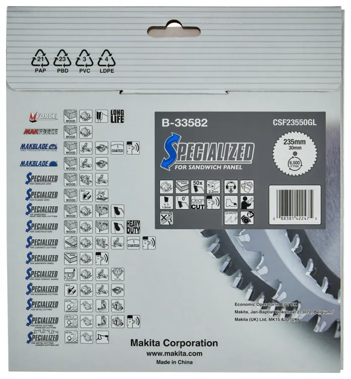 Tarcza Makita B-33582 235x30 mm 50 zębów do paneli, zdjęcie 3