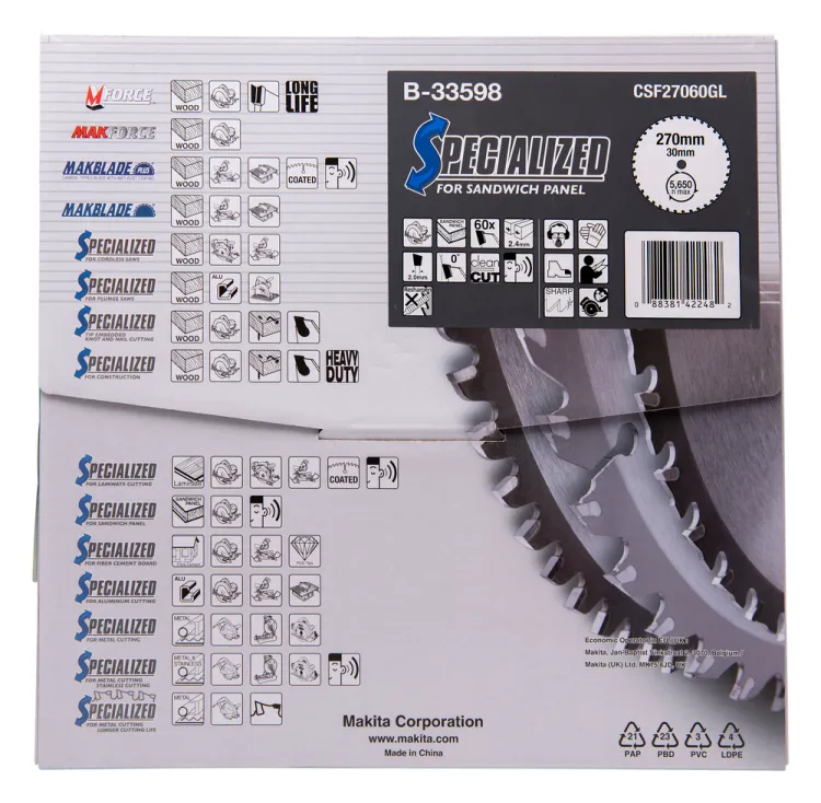 Tarcza Makita B-33598 270x30 mm 60 zębów do paneli, zdjęcie 4