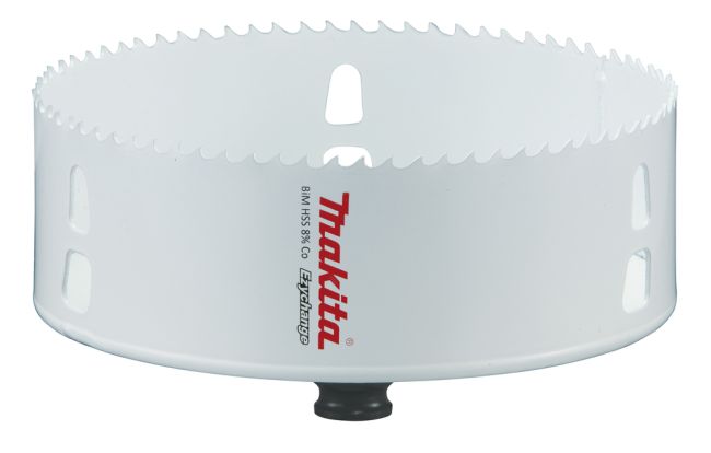 Przejdź do produktu Makita E-04058 otwornica BiM 140 mm system Ezychange, idealna do metalu, stali nierdzewnej Inox, aluminium, metali nieżelaznych, drewna i tworzywa sztucznego