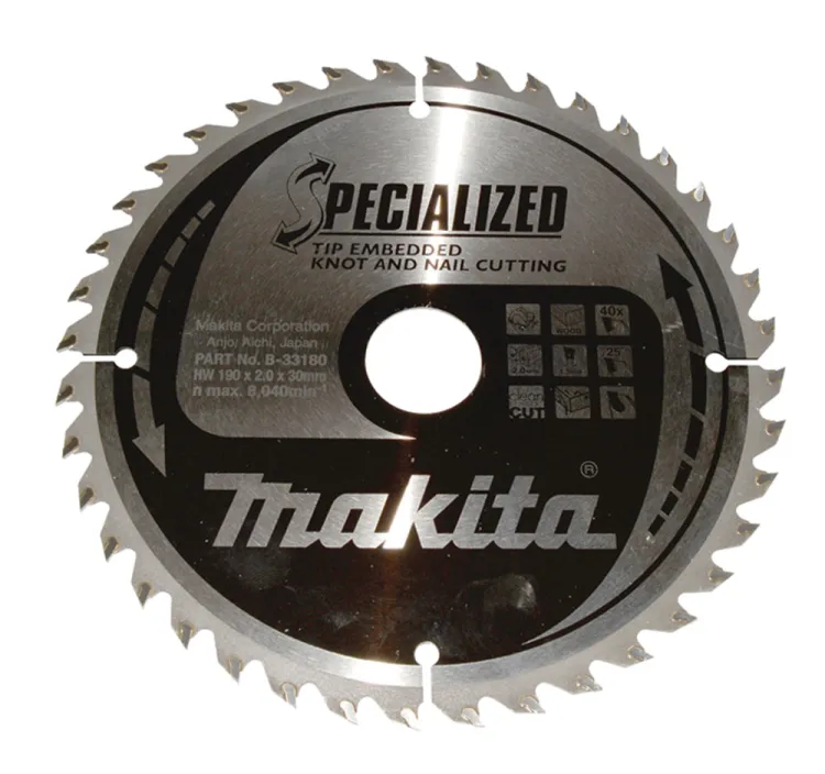Tarcza Makita B-33180 do drewna z gwoździami 190x30 mm