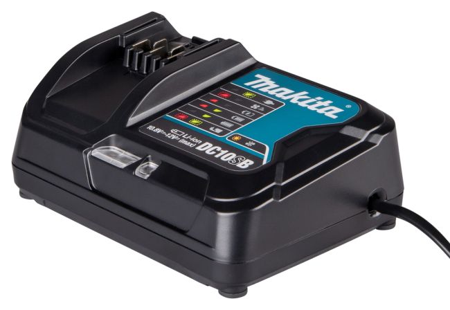 Przejdź do produktu Makita DC10SB 197363-4 ładowarka szybka CXT do akumulatorów 12V 2,0 Ah i 4,0 Ah, wyposażona w wentylator chłodzący