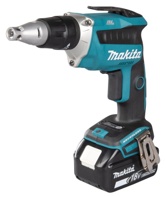 Przejdź do produktu Makita DFS452Z wkrętarka akumulatorowa z silnikiem bezszczotkowym, LXT 18V, do 4000obr/min, bez akumulatora i ładowarki, do płyt kartonowo-gipsowych, posiada diodę LED