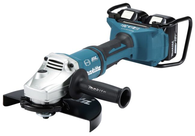 Przejdź do produktu Makita DGA900Z szlifierka kątowa akumulatorowa LXT 2x18V, 230 mm, bez akumulatora ładowarki, z silnikiem bezszczotkowym, hamulcem elektrycznym oraz bezpiecznym włącznikiem łopatkowym