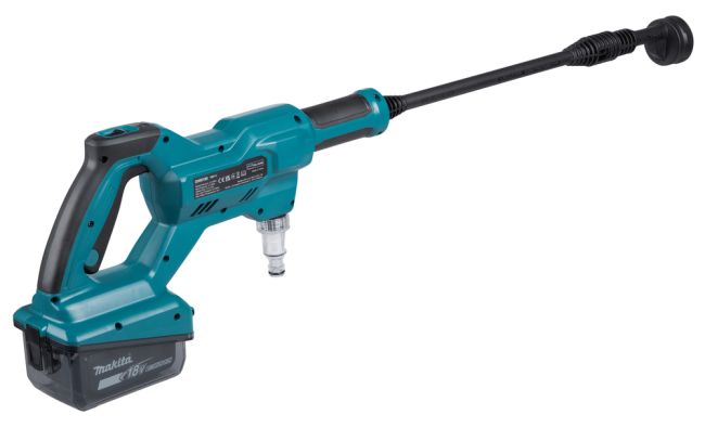 Przejdź do produktu Makita DHW180Z myjka ciśnieniowa 18V, LXT 24 bar / 8 bar, bez akumulatora i ładowarki, dedykowana do lekkich prac czyszczących zarówno w miejscach pracy jak i do użytku domowego
