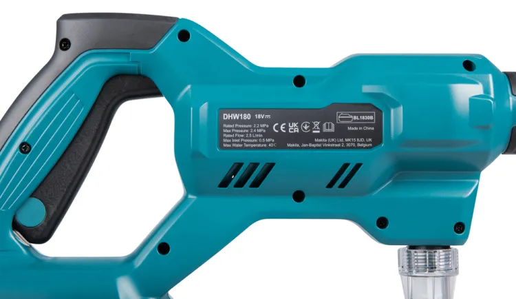 Myjka akumulatorowa Makita DHW180Z 18V LXT 24 bar, zdjęcie 6