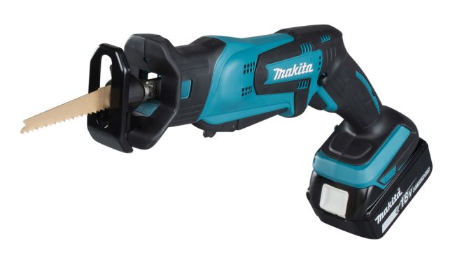 Przejdź do produktu Makita DJR183Z piła szablasta posuwowa 18V LXT, 13 mm, 0 – 3000 obr./min, bez akumulatora i ładowarki, lekka i mała, pozwala na pracę w trudno dostępnych miejscach