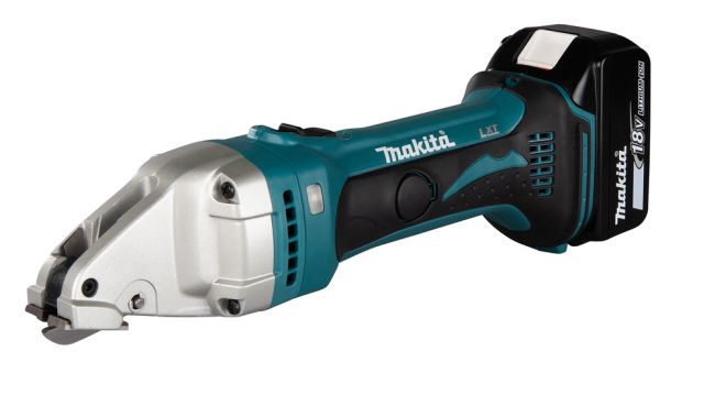 Przejdź do produktu Makita DJS161Z nożyce do blachy do cięcia metalu 18V LXT, 4300 obr./min, 250 mm, bez akumulatora i ładowarki, zapewniają precyzyjne czyste cięcie, ograniczają stopień deformacji obrabianego materiału