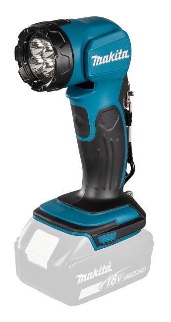 Przejdź do produktu Makita DML815 latarka LED 14,4V / 18V LXT 3000lx, bez akumulatora i ładowarki, poręczna i wydajna, wyposażona w 4 diody