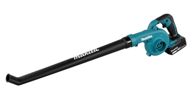 Przejdź do produktu Makita DUB186Z dmuchawa 18V LXT, 68m/s, 3.2m³/min, bez akumulatora i ładowarki, jest kompaktowa, ma długą dyszę wydmuchu do wszechstronnego zastosowania
