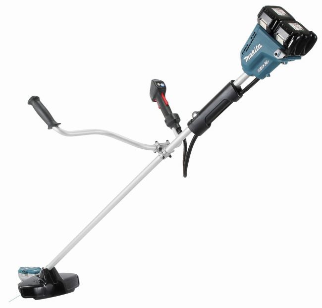 Przejdź do produktu Makita DUR368AZ podkaszarka 2X18V LXT, 3500 / 5300 / 6500 obr./min, kosa, wykaszarka, bez akumulatora i ładowarki, ma silnik bezszczotkowy, jest mocna