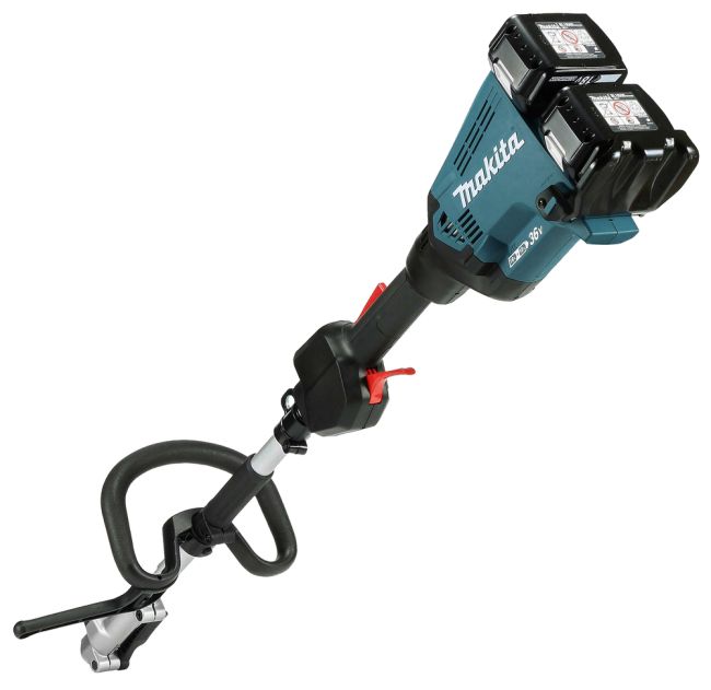 Przejdź do produktu Makita DUX60ZM4 urządzenie wielofunkcyjne 2x18V LXT, 0 – 9700 obr./min, bez akumulatora i ładowarki, ma silnik bezszczotkowy, ma możliwość podłączenia wielu przystawek do różnego rodzaju prac ogrodowych