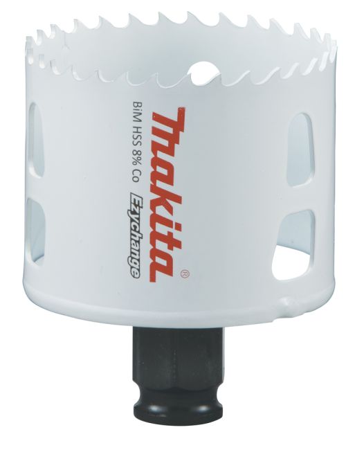Przejdź do produktu Makita E-03872 otwornica BiM 60 mm, Ezychange, do wiertarki, do metalu, stali nierdzewnej Inox, aluminium, drewna, tworzywa sztucznego