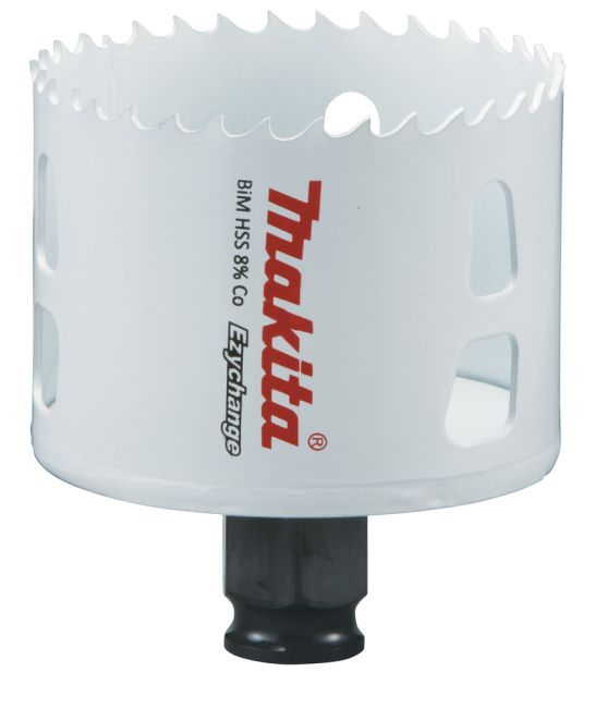 Przejdź do produktu Makita E-03894 otwornica BiM 65 mm, Ezychange, do wiertarki, do metalu, stali nierdzewnej Inox, aluminium, drewna i tworzywa sztucznego