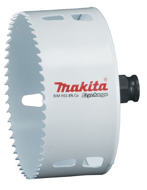 Przejdź do produktu Makita E-04008 otwornica BiM 105 mm, Ezychange, do wiertarki, do metalu, stali nierdzewnej Inox, aluminium, drewna i tworzywa sztucznego