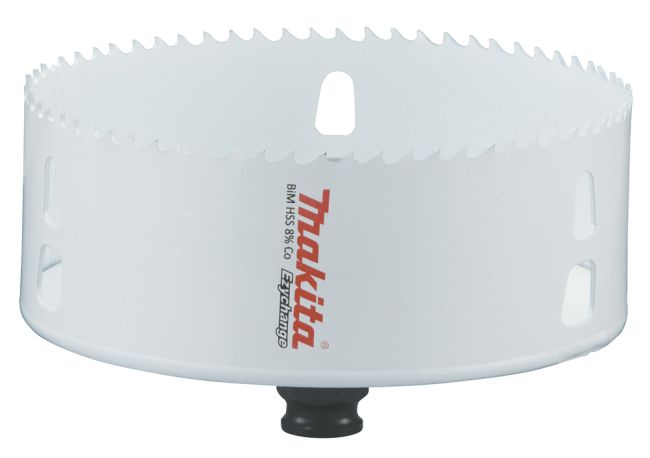 Przejdź do produktu Makita E-04042 otwornica BiM 127 mm, Ezychange, do wiertarki, do metalu, stali nierdzewnej Inox, aluminium, drewna i tworzywa sztucznego