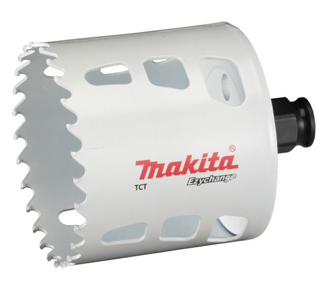 Przejdź do produktu Makita E-06797 otwornica uniwersalna T.C.T 73 mm, Ezychange, do wiertarki, do różnych materiałów, np. metalu, stali nierdzewnej Inox, drewna, tworzywa sztucznego i innych
