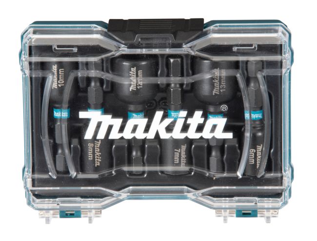 Przejdź do produktu Makita E-15768 zestaw nasadek HEX 1/4", Impact Black, 50 mm, 6 szt., 6 / 7/ 8 / 10 /12 /13 mm, do wkrętarki udarowej