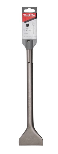 Przejdź do produktu Makita P-16318 dłuto szerokie, przecinak 80 x 300 mm, SDS-MAX, świetnie sprawdzi się przy skuwaniu tynków, usuwaniu płytek oraz pracach rozbiórkowych
