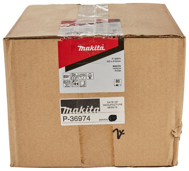 Przejdź do produktu Makita P-36974 taśma szlifierska 100 x 610 mm, 25szt., gradacja 80G, do szlifierek taśmowych 9403, 9404 i innych, idealna do drewna, metalu i usuwania farb, pozwala działać szybko i bez zbędnych przestojów