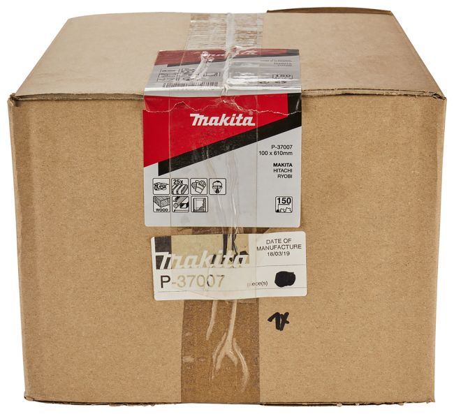 Przejdź do produktu Makita P-37007 taśma szlifierska 100 x 610 mm, 25szt., gradacja 150G, do szlifierek taśmowych 9403, 9404 i innych, idealna do drewna, metalu i usuwania farb, pozwala działać szybko i bez zbędnych przestojów