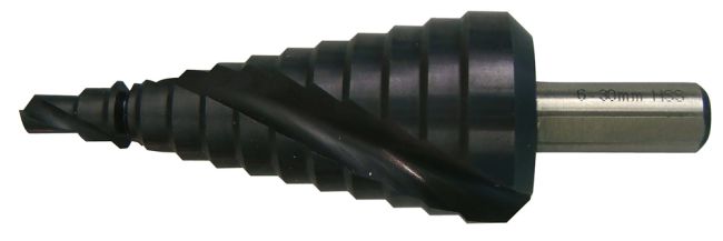 Przejdź do produktu Makita P-69989 wiertło stopniowe, HSS-CO, średnica 4 - 30 mm, do metalu, pozwala płynnie przechodzić między średnicami bez ciągłego zatrzymywania pracy