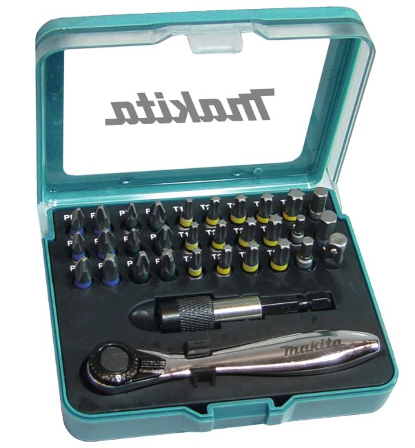 Przejdź do produktu Makita P-79790 bity z grzechotką + adapter + uchwyt magnetyczny, TX PH PZ, Hex 25 mm, zestaw 32 szt.