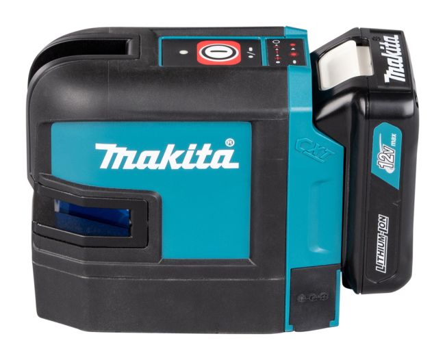 Przejdź do produktu Makita SK105DZ laser krzyżowy CXT, czerwony, 12 V max, bez akumulatora i ładowarki, samopoziomujący, widoczność 25 metrów, jest odporny na kurz i wodę, łatwy, kompaktowy i łatwy w obsłudze