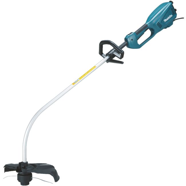 Przejdź do produktu Makita UR3501 podkaszarka elektryczna 1000 W, maksymalne obroty do 6500 obr./min, z solidną, wygiętą i aluminiową rurą, jest kompaktowa, lekka, poręczna i idealna do przycinania i wykańczania ogrodów i innych terenów zielonych