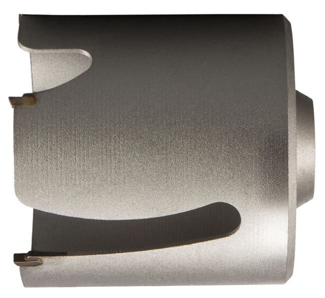 Przejdź do produktu Makita P-64624 otwornica uniwersalna UNIcut, 78 mm, 5Z, TCT, SDS-PLUS, 5 zębów tnących dobrze radzi sobie z materiałem, dzięki czemu praca idzie płynnie i bez zbędnego nacisku