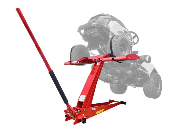 Przejdź do produktu Partner 990461 podnośnik hydrauliczny, serwisowy do traktorków i riderów Cliplift, dopuszczalny ciężar 800 kg