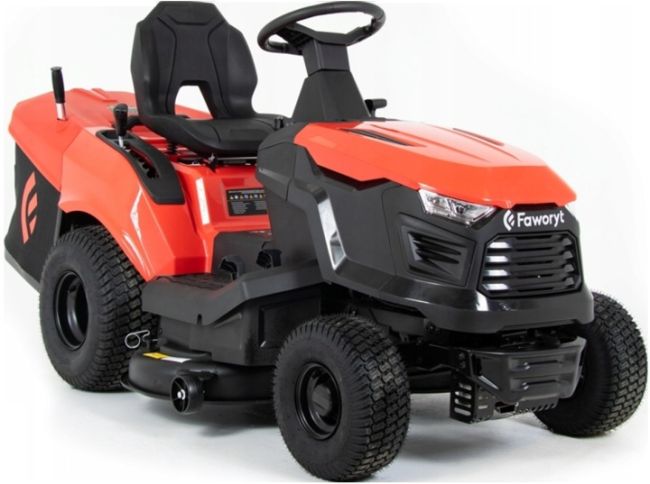Przejdź do produktu Faworyt DT98 HV2 traktorek ogrodowy spalinowy, z koszem 280 L, silnik loncin 635cm³, moc 18,5 KM, szerokość 102 cm, stworzony do wydajnej pracy na dużych powierzchniach